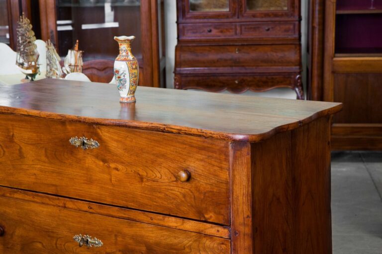 Detail of an ancient italian furniture just restored - Italian culture